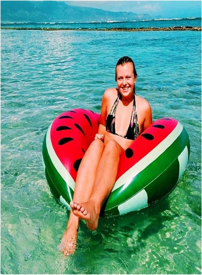 SILENCIO Inflatable Baby Swimming Ring - Watermelon Design Swimming Seat for Infants and Toddlers, Safe and Comfortable Water Aid for Children Learning to Swim - Image 2